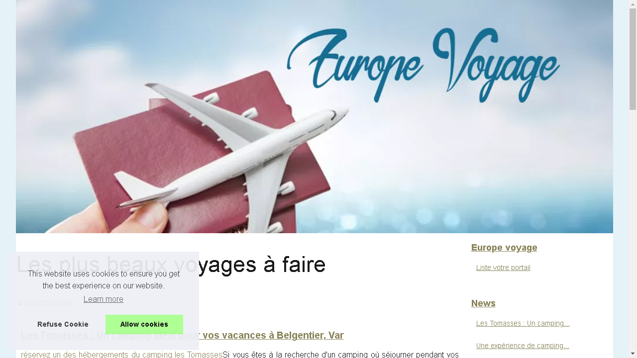 Capture d'écran de http://www.europe-voyage.com/